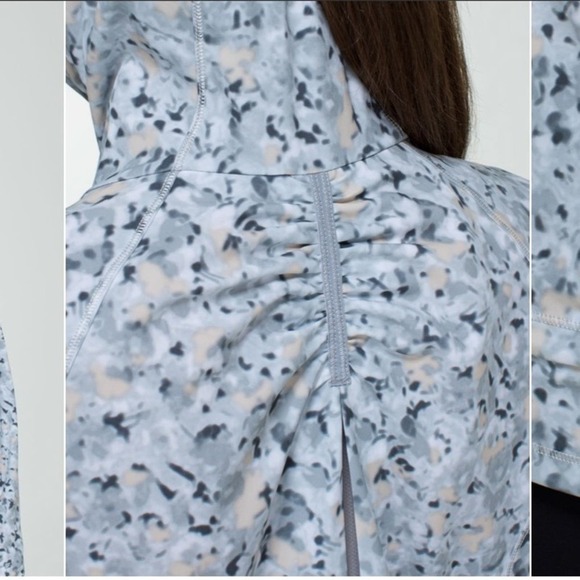 Lululemon Lightened Up Pullover Not So Petite Fleur Silver Spoon Ambient Grey - Picture 10 of 16